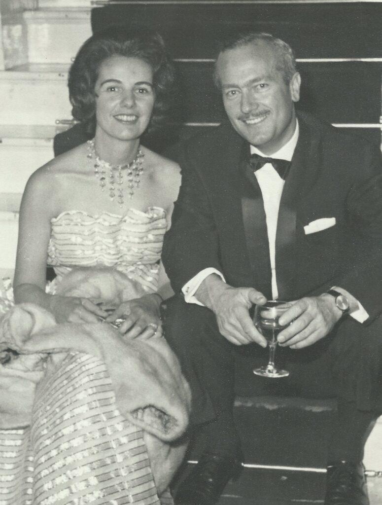 Hazel Chapman with Colin Chapman.
